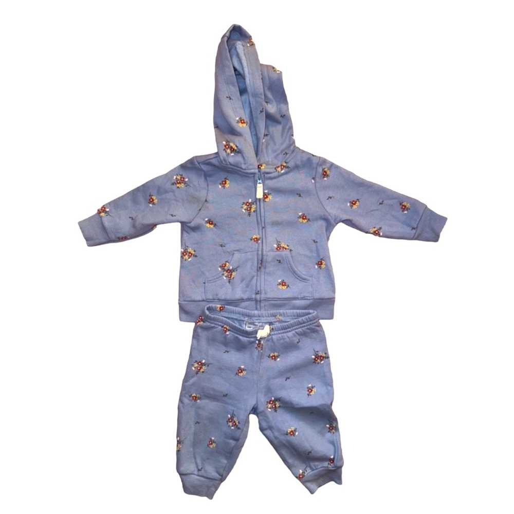 Carter’s Baby Girl Floral Sweat Set (6M)